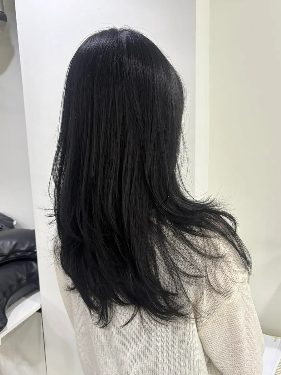신촌역 미용실 염색 마무리 모습