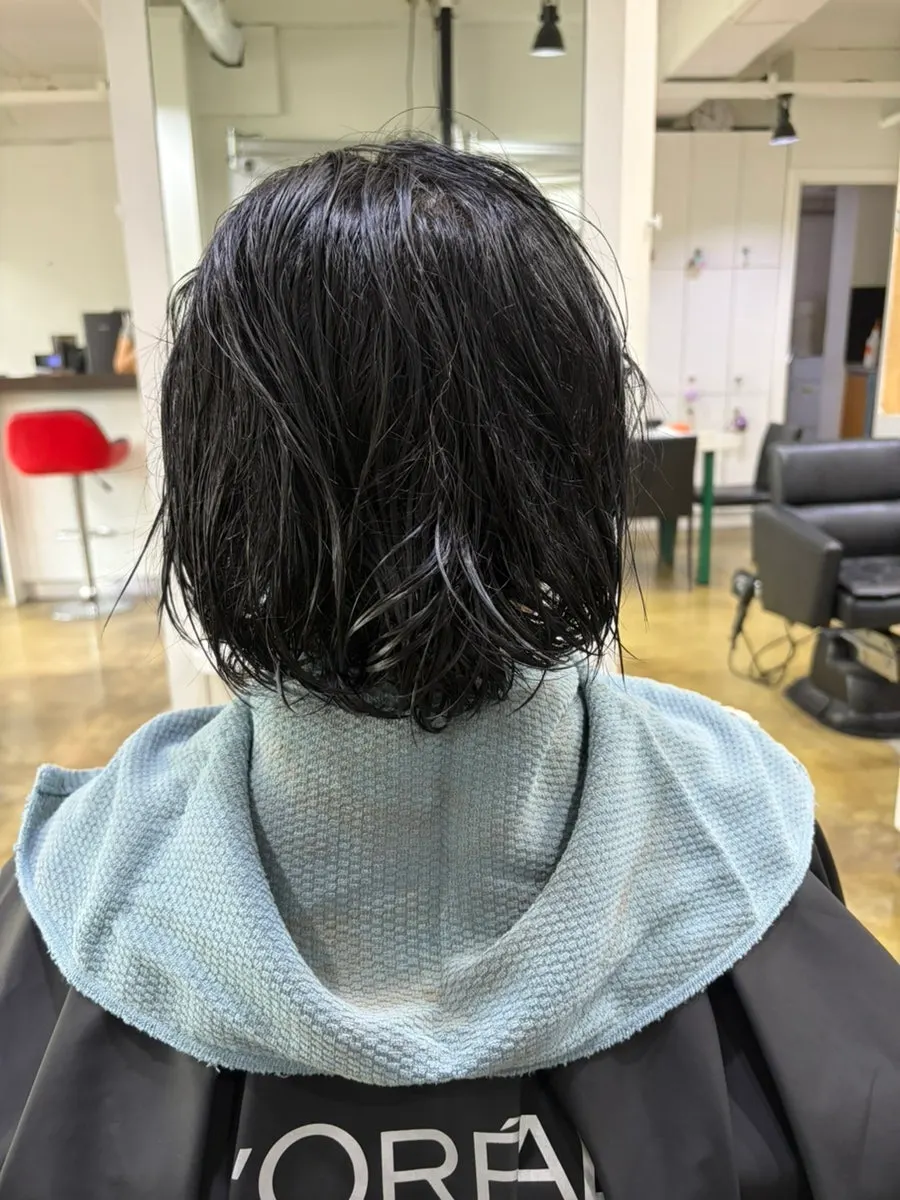 Rinsing after the 10-minute shampoo wait