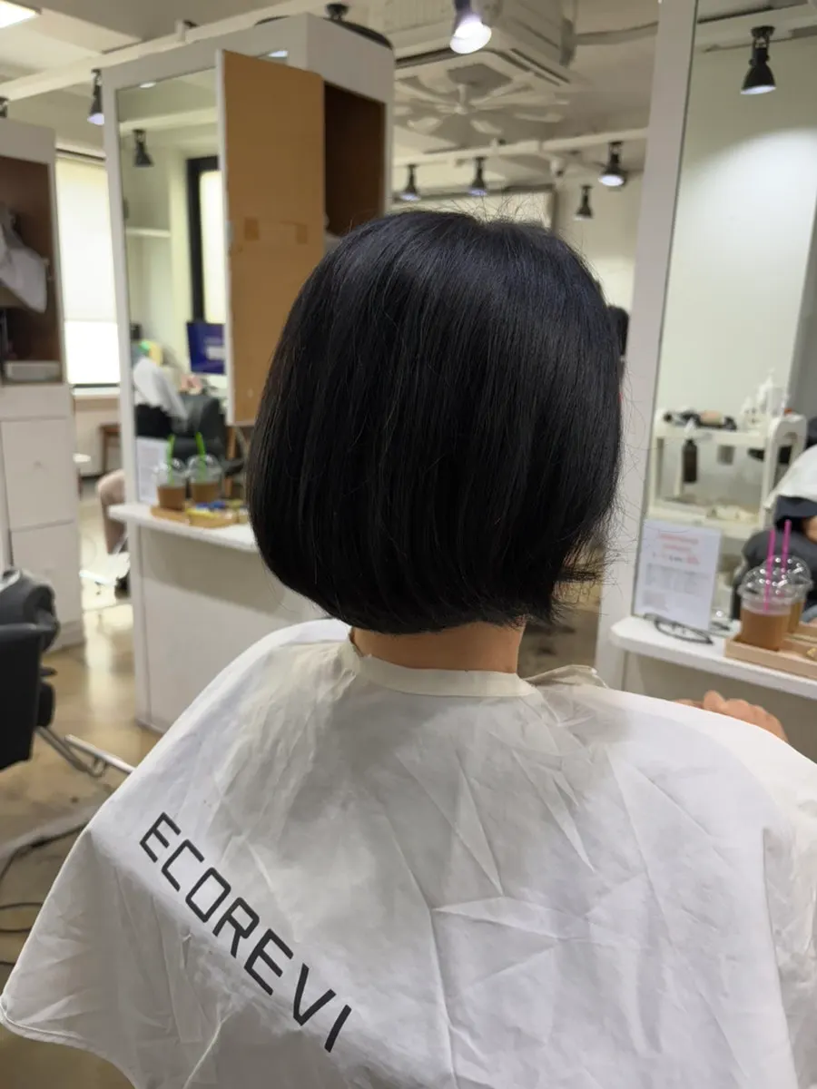 Hair after finishing the One-Kill Botox Care
