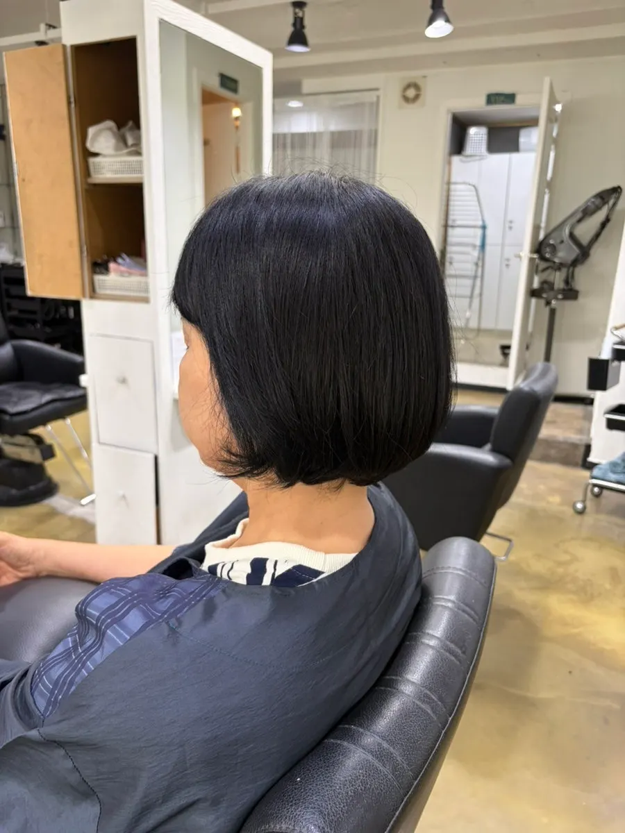 Full length of the grown-out hair after care