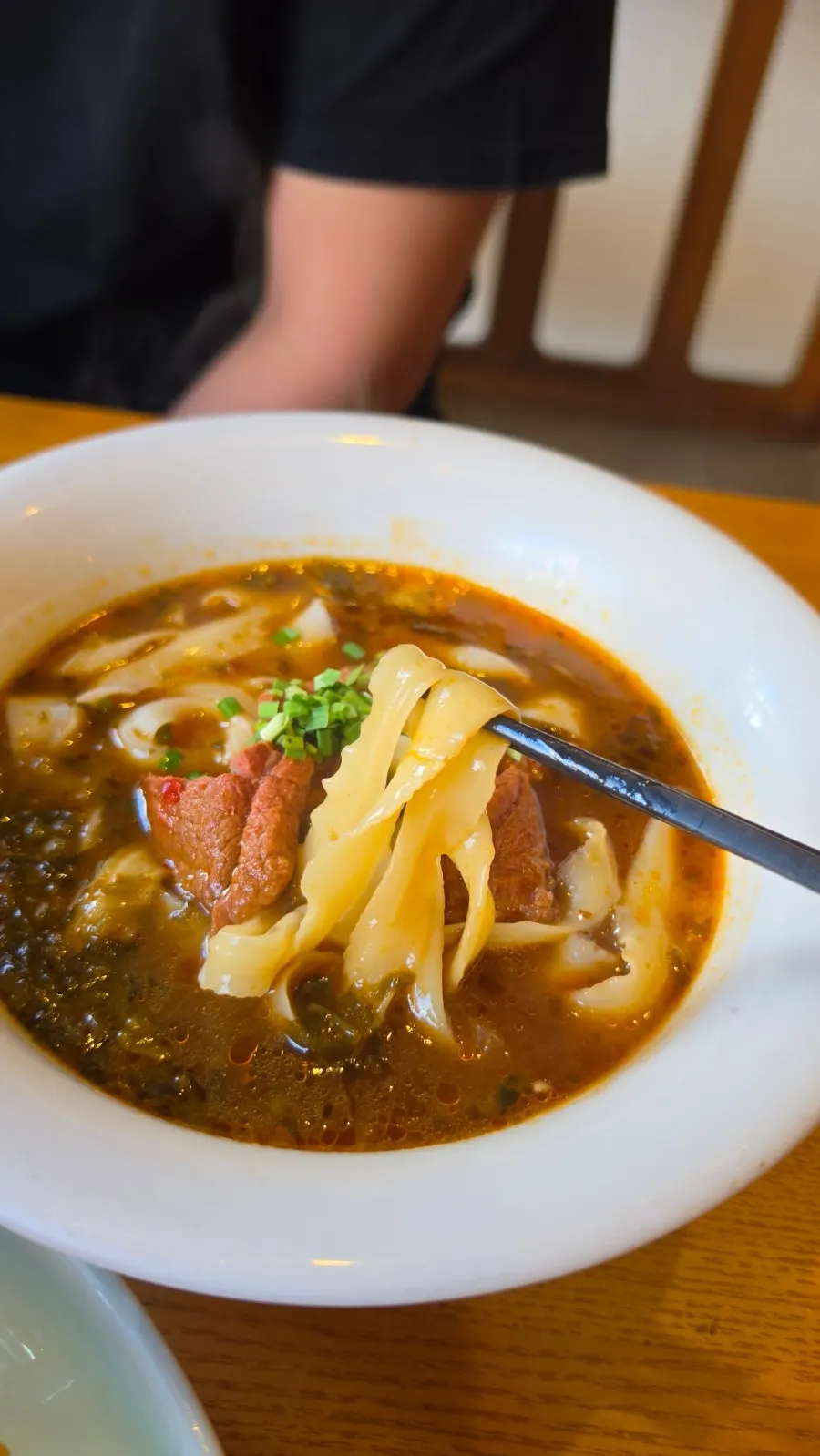 Beef knife-cut noodle broth at Cheonghwaweon