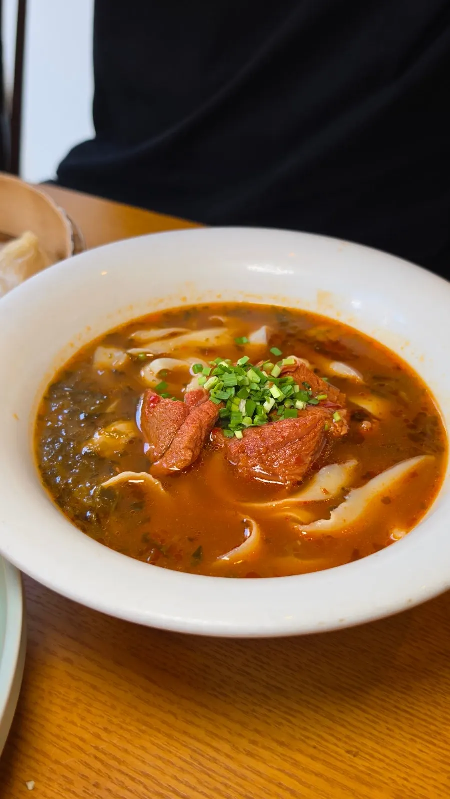 Beef knife-cut noodles and shank meat