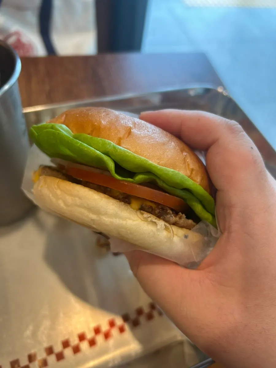 Classic burger menu item