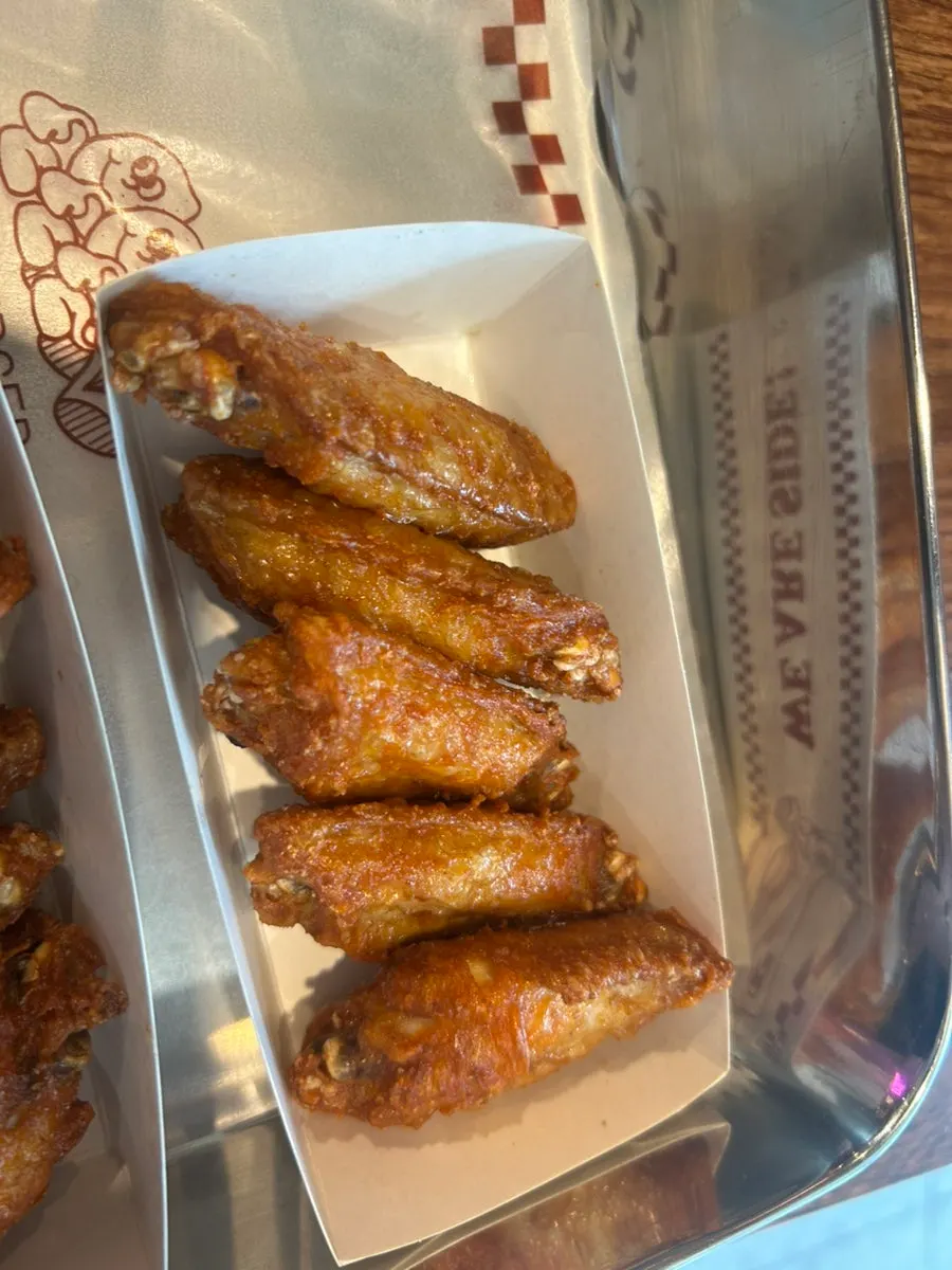Crispy baked wings