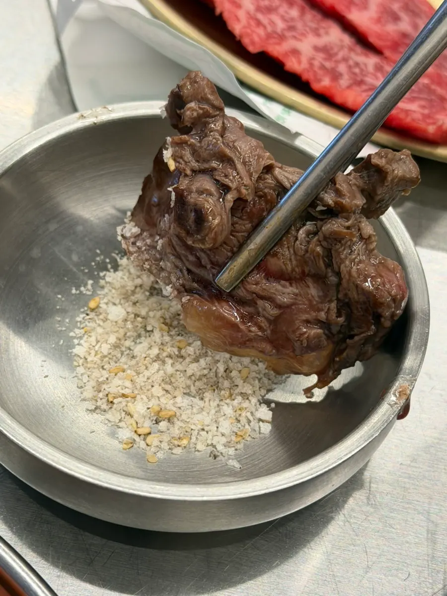 Toshisal and jebichuri on the grill