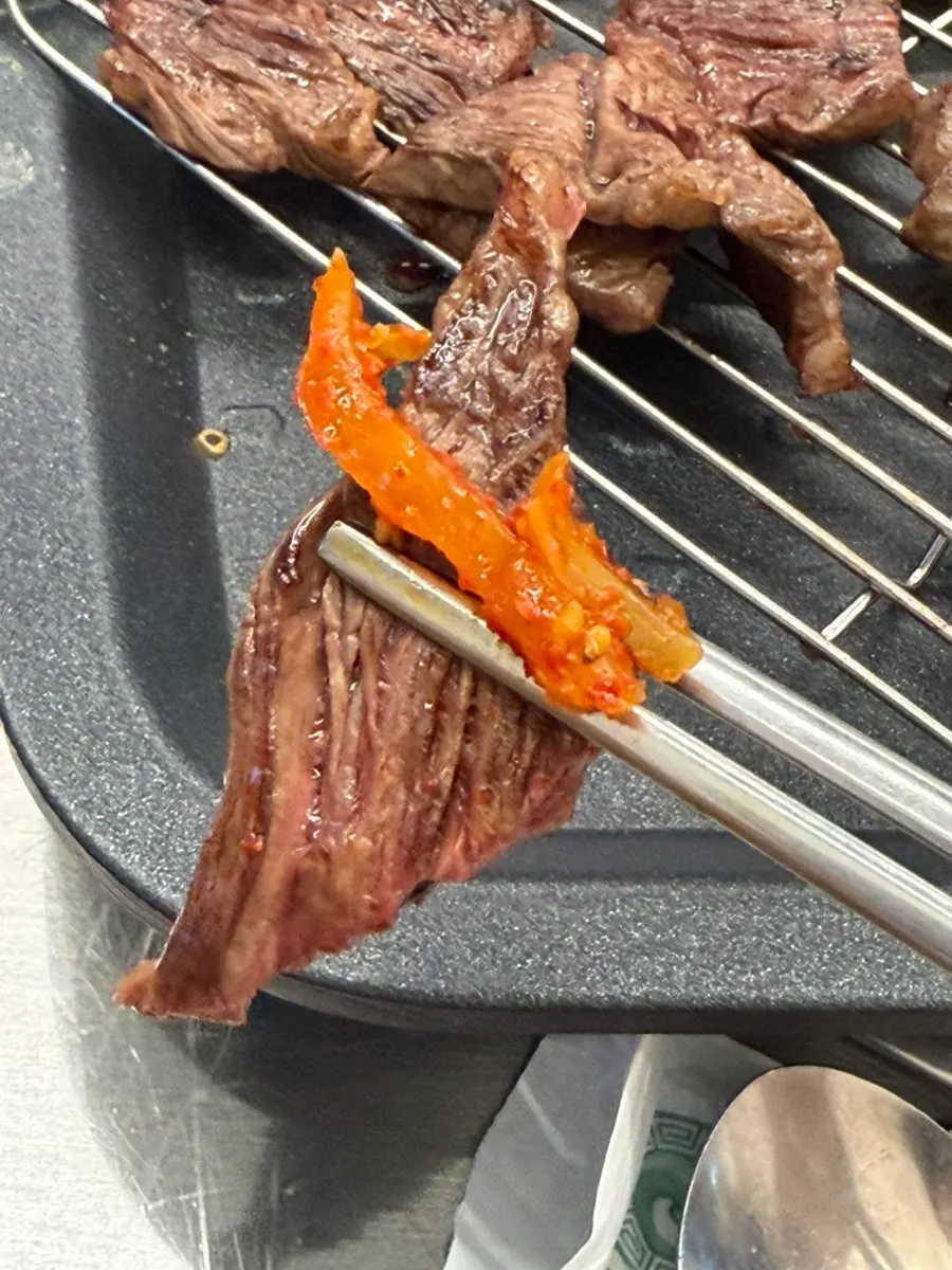 More hanwoo grilling continuously