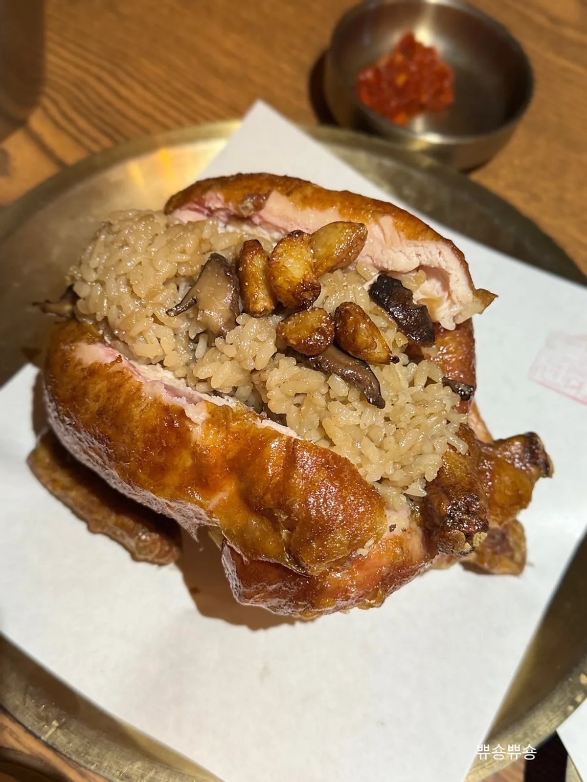 촉촉한 참나무능이장작구이