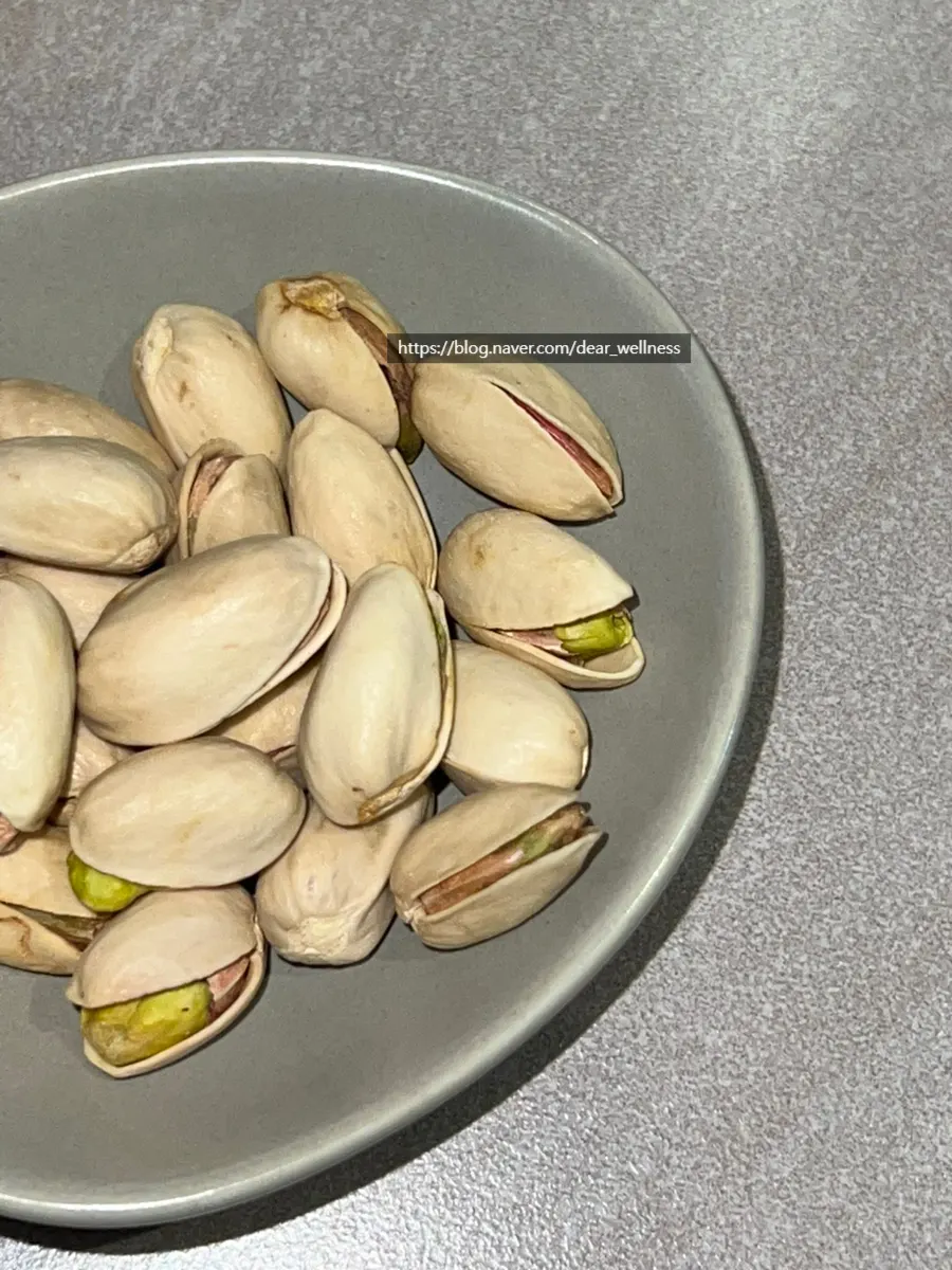 Pistachios served before the meal at Plot