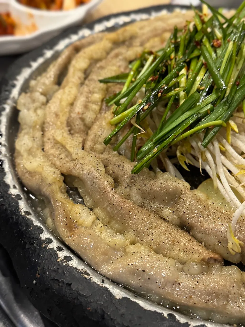 Gopchang table spread at Jinseong Hanwoo Gopchang Sindang Direct Branch