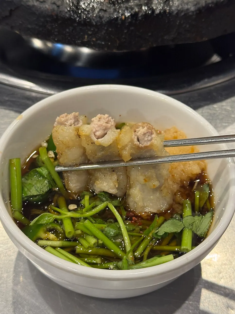 Hanwoo gopchang meal in Sindang