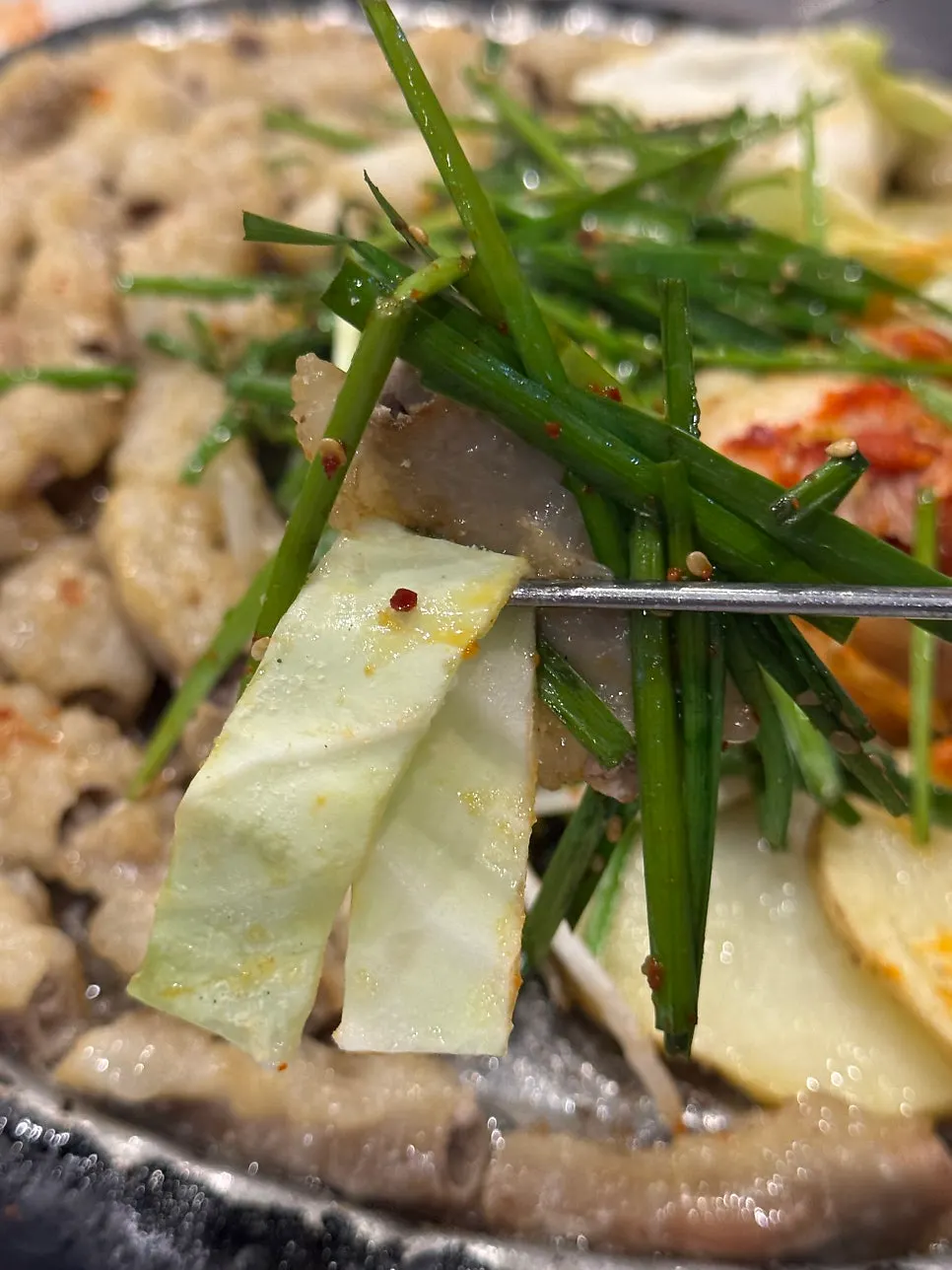 Side dish for gopchang