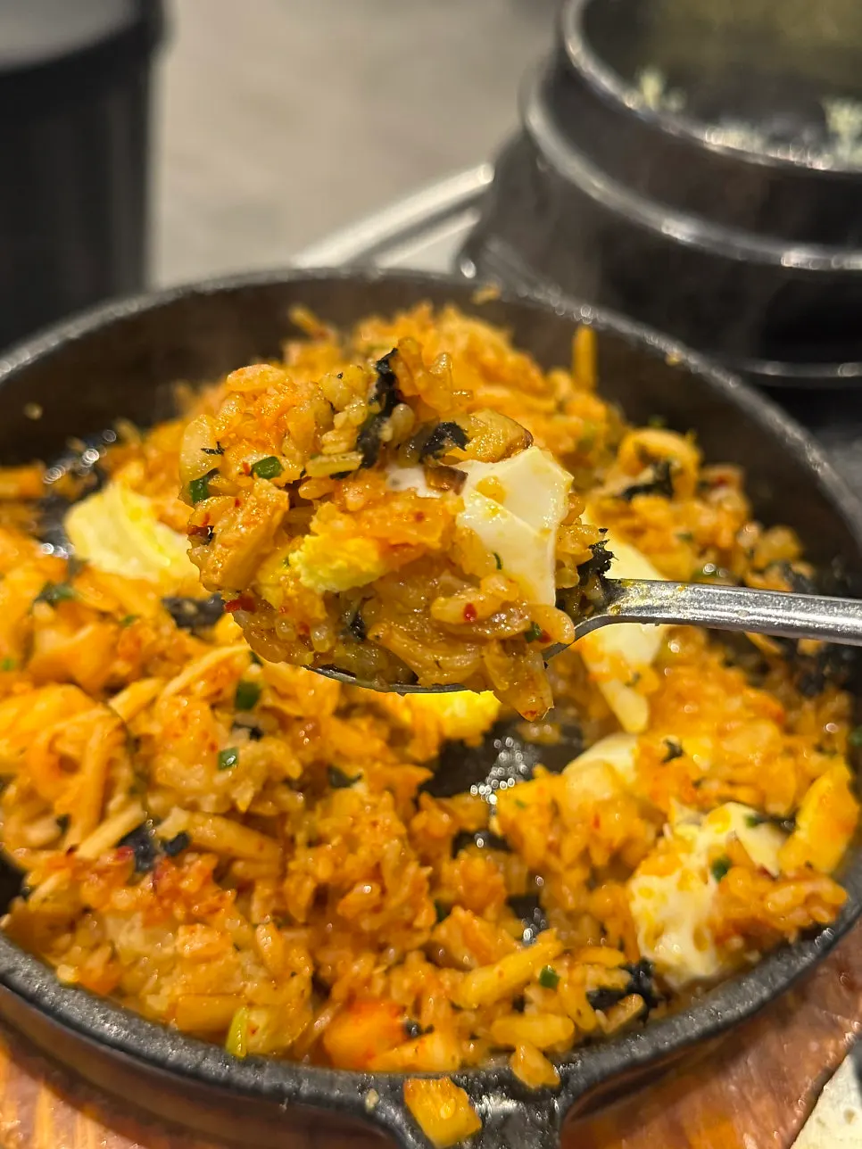 Fried rice with kkakdugi and teukyang