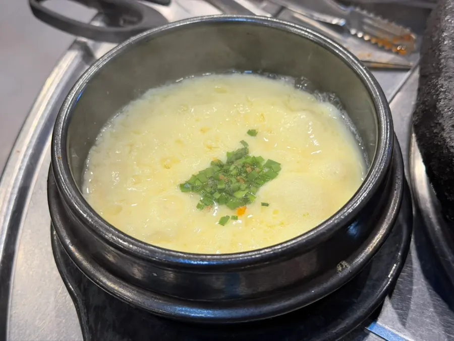 곱창과 함께 나온 계란찜
