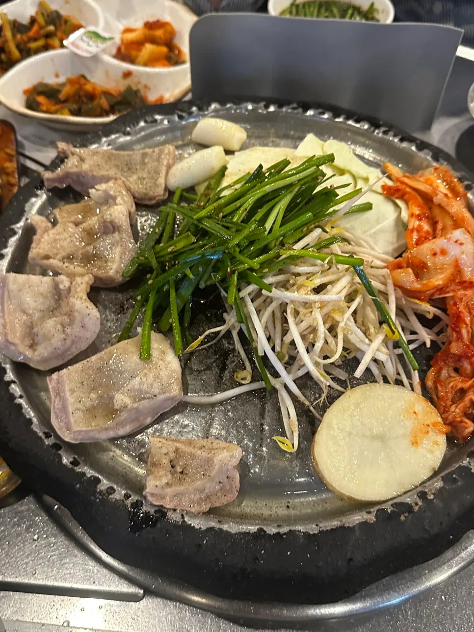 곱창과 함께 먹는 떡