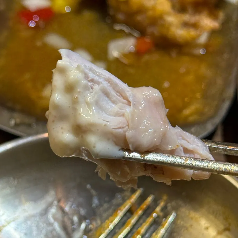 Oak-fired chicken with accompanying sauce