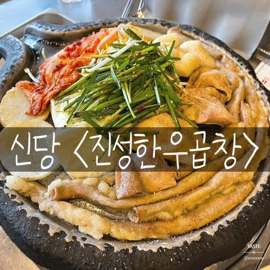 Signature dish at Jinseong Hanwoo Gopchang in Sindang-dong