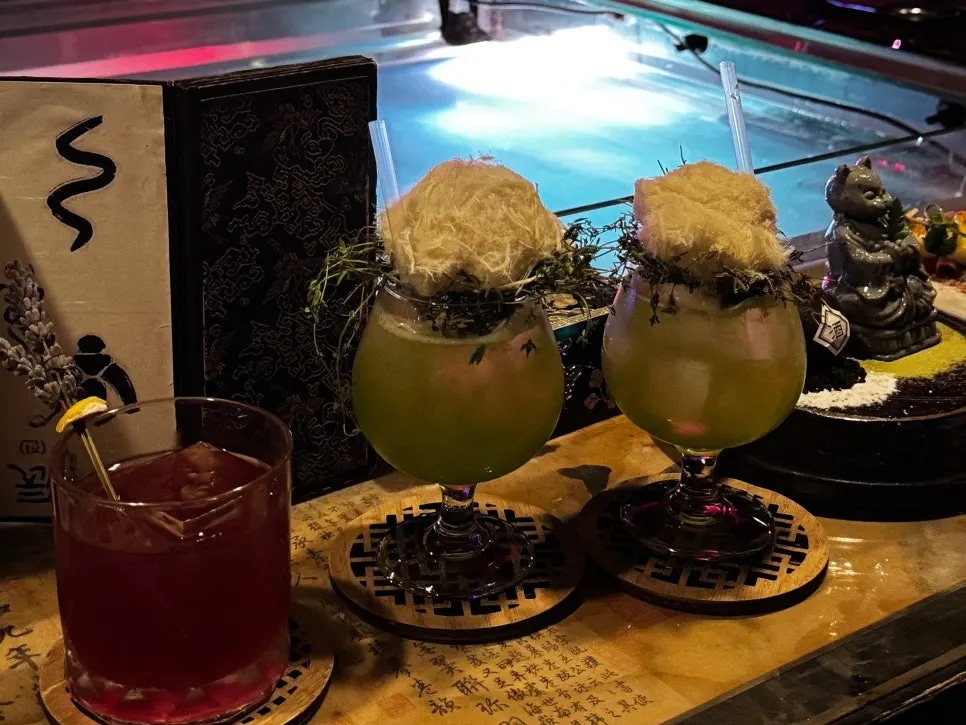 주신당 양 칵테일과 논알콜 메뉴