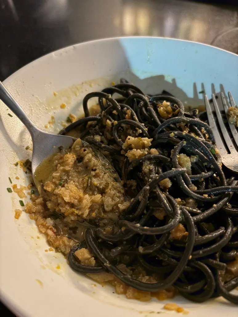 Plot bottarga fresh pasta