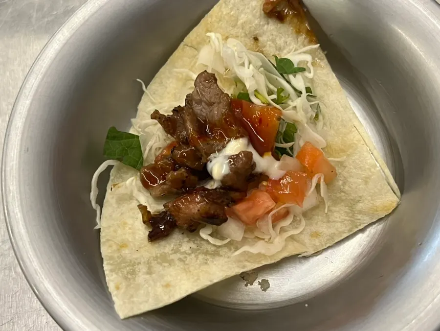 Salsa loaded with tomato and onion