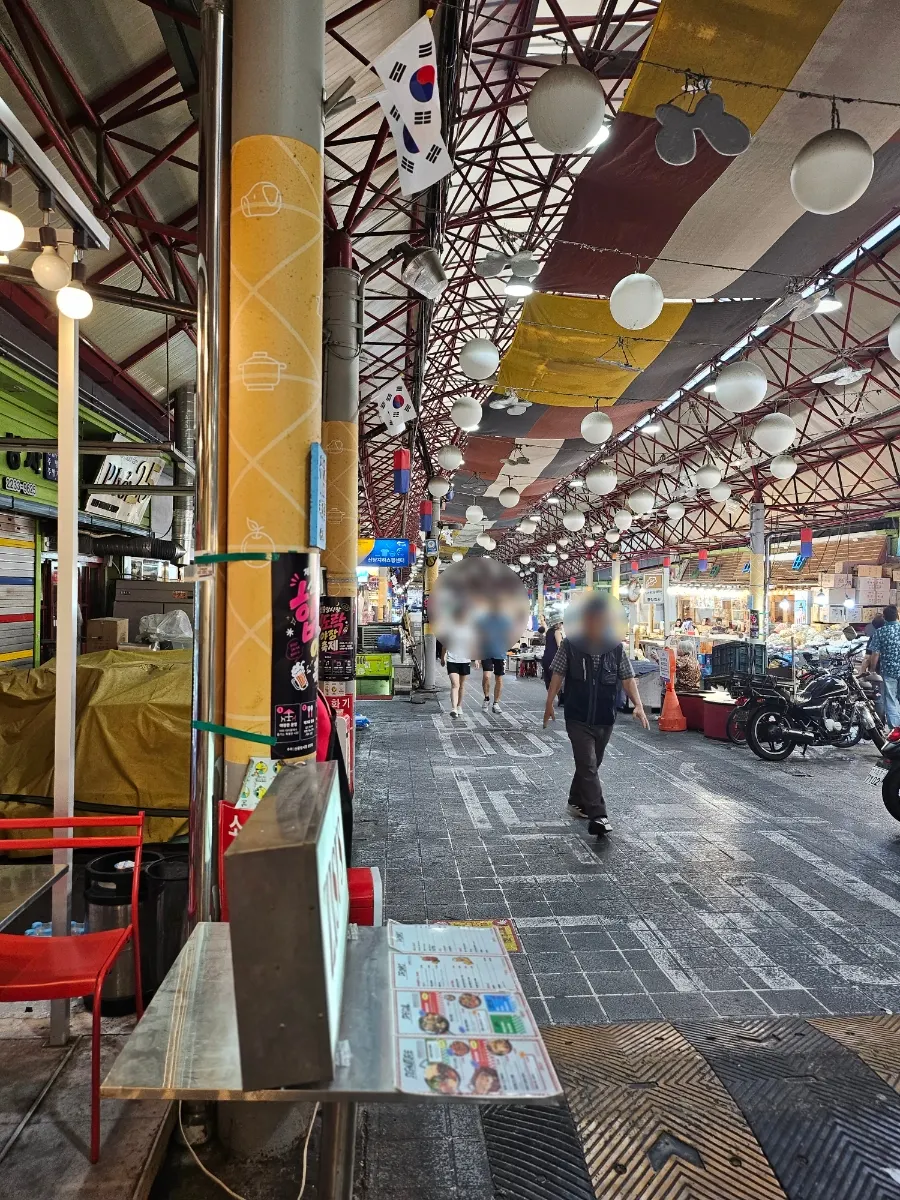 View of Sindang Jungang Market, full of food and things to see