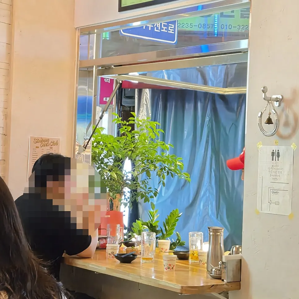 Storefront with the glass folding doors open
