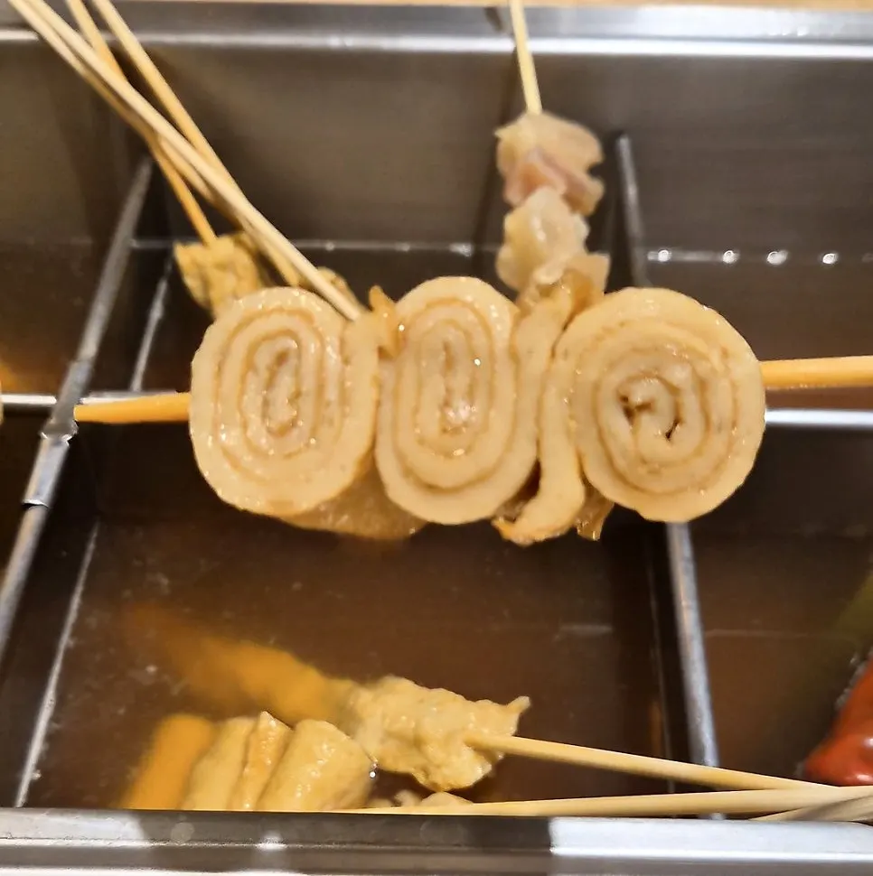 Self-picked oden skewers
