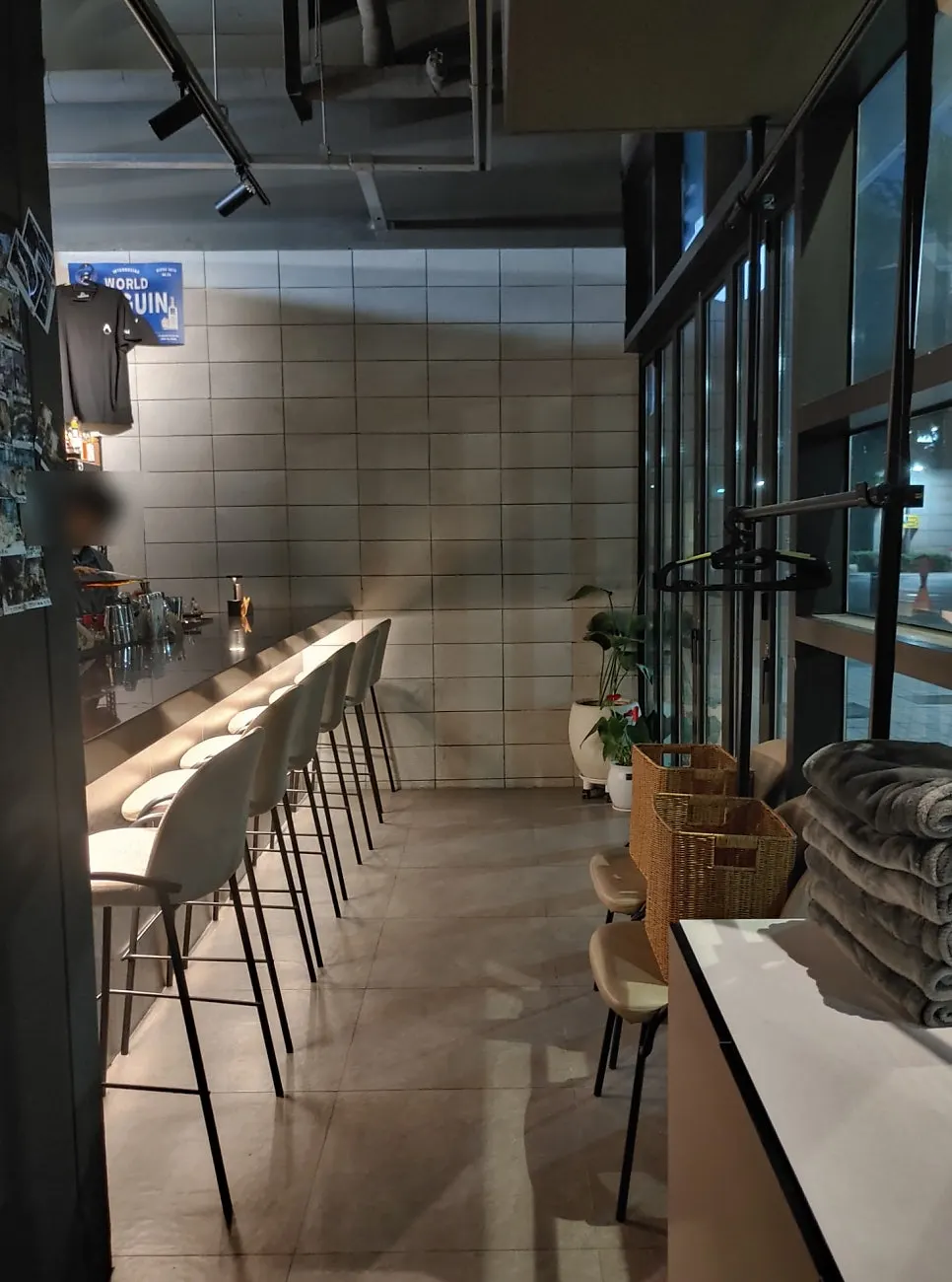 Vertical interior shot of Plot cocktail bar