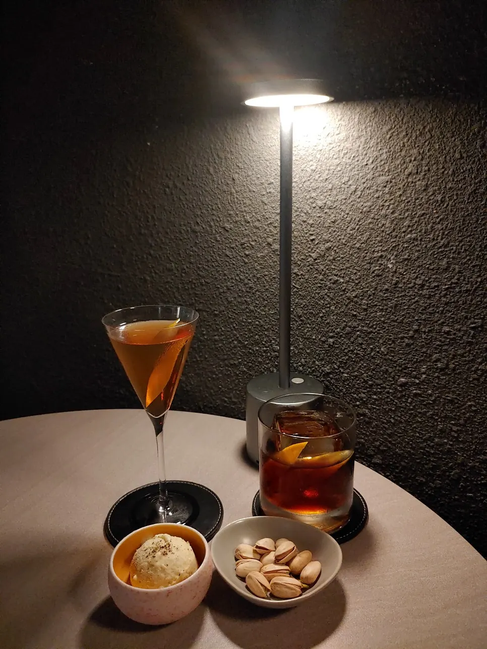 Final shot of cocktails at Plot