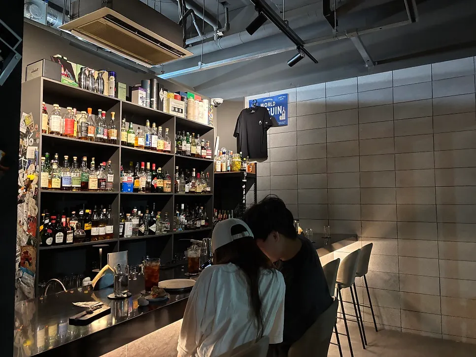 Dim, moody bar interior at Plot