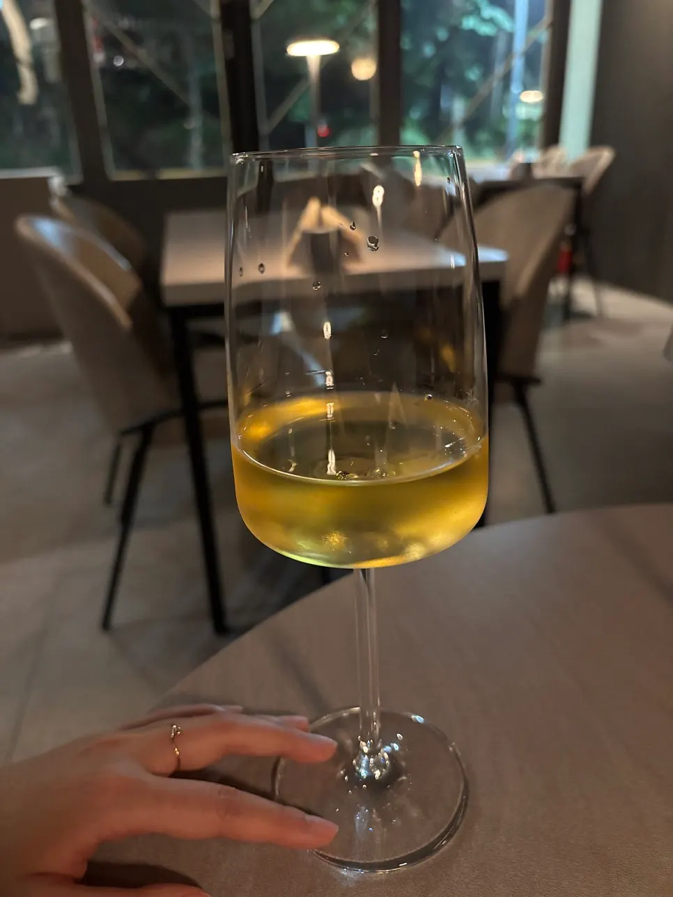 Two glasses of wine at Plot