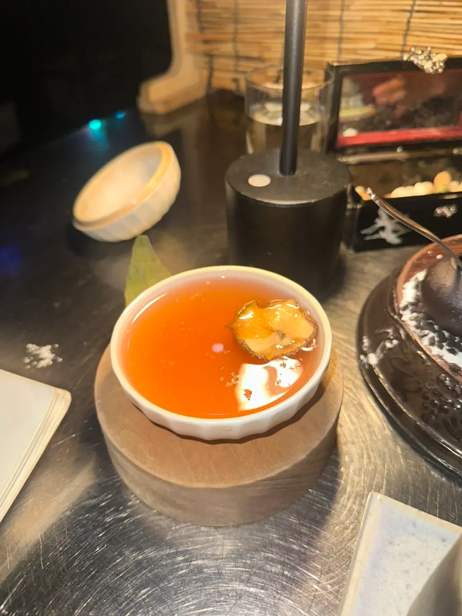 Sweet cake paired with cocktails