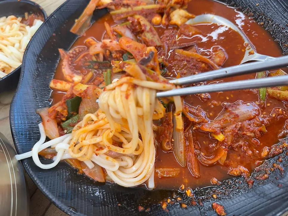Close-up of the tofu duruchigi sauce