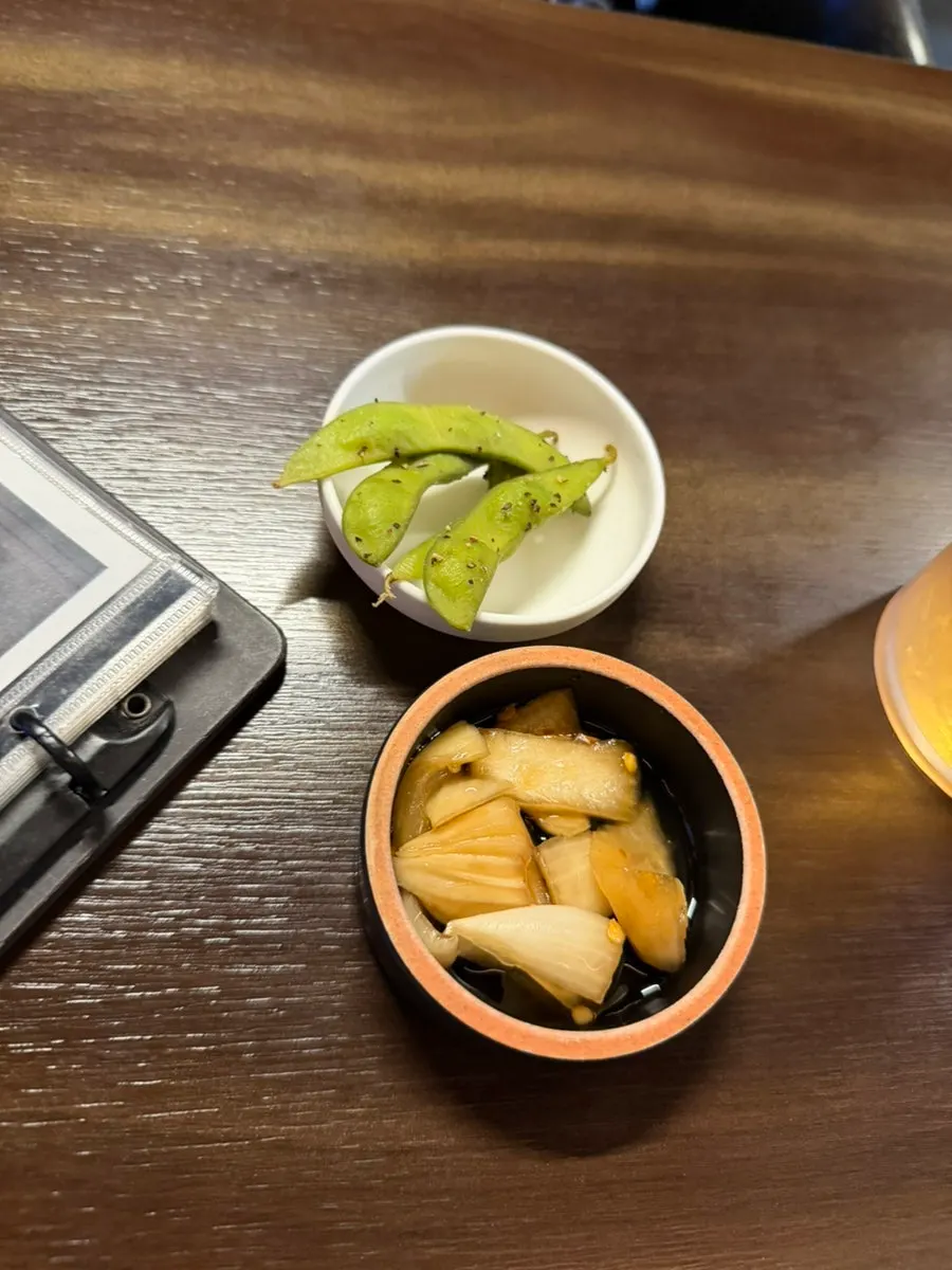 Inner table at Korean Suljip Mugeunji with the back door open