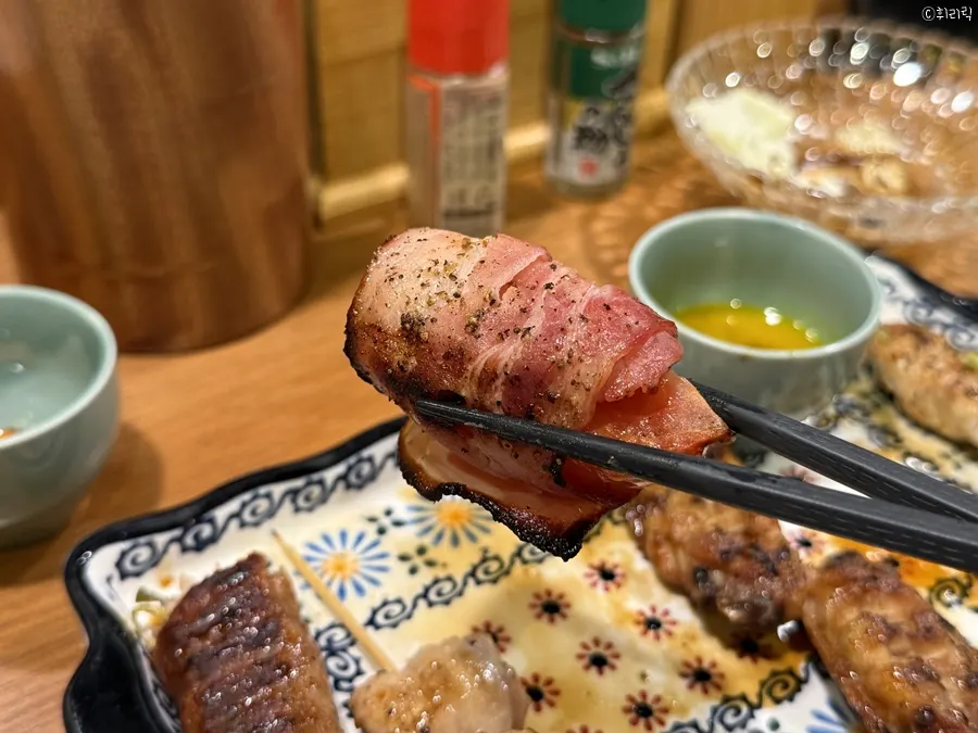 Bacon-tomato skewer
