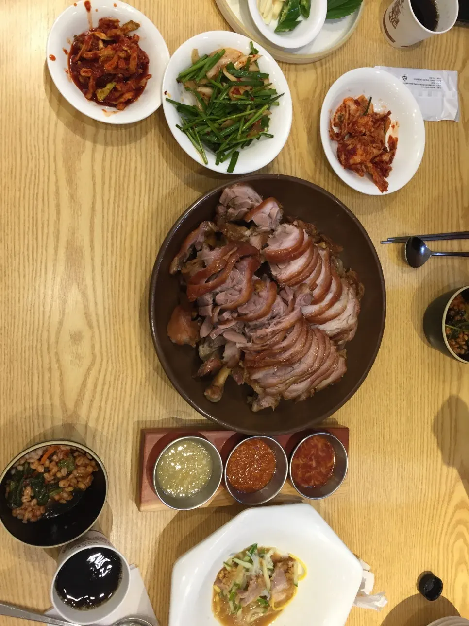 Jokbal served as part of the set menu
