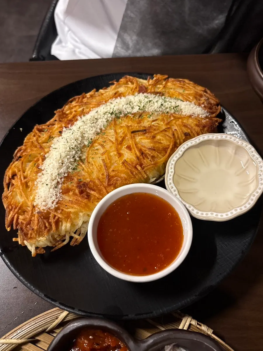 스마일 치즈 감자전 메뉴