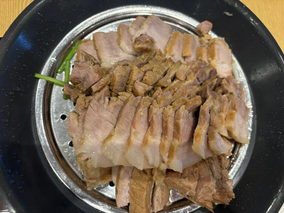 Bossam meat with a mix of lean cuts and fat