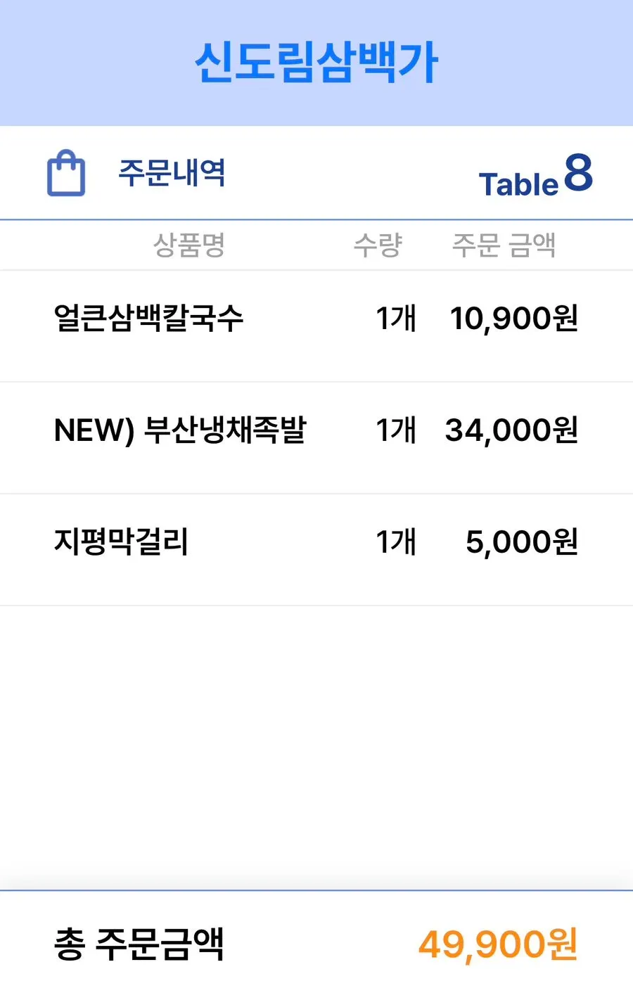 부산냉채족발 한 접시