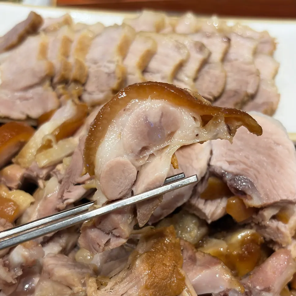 Plate of jokbal boiled from fresh front-leg trotters