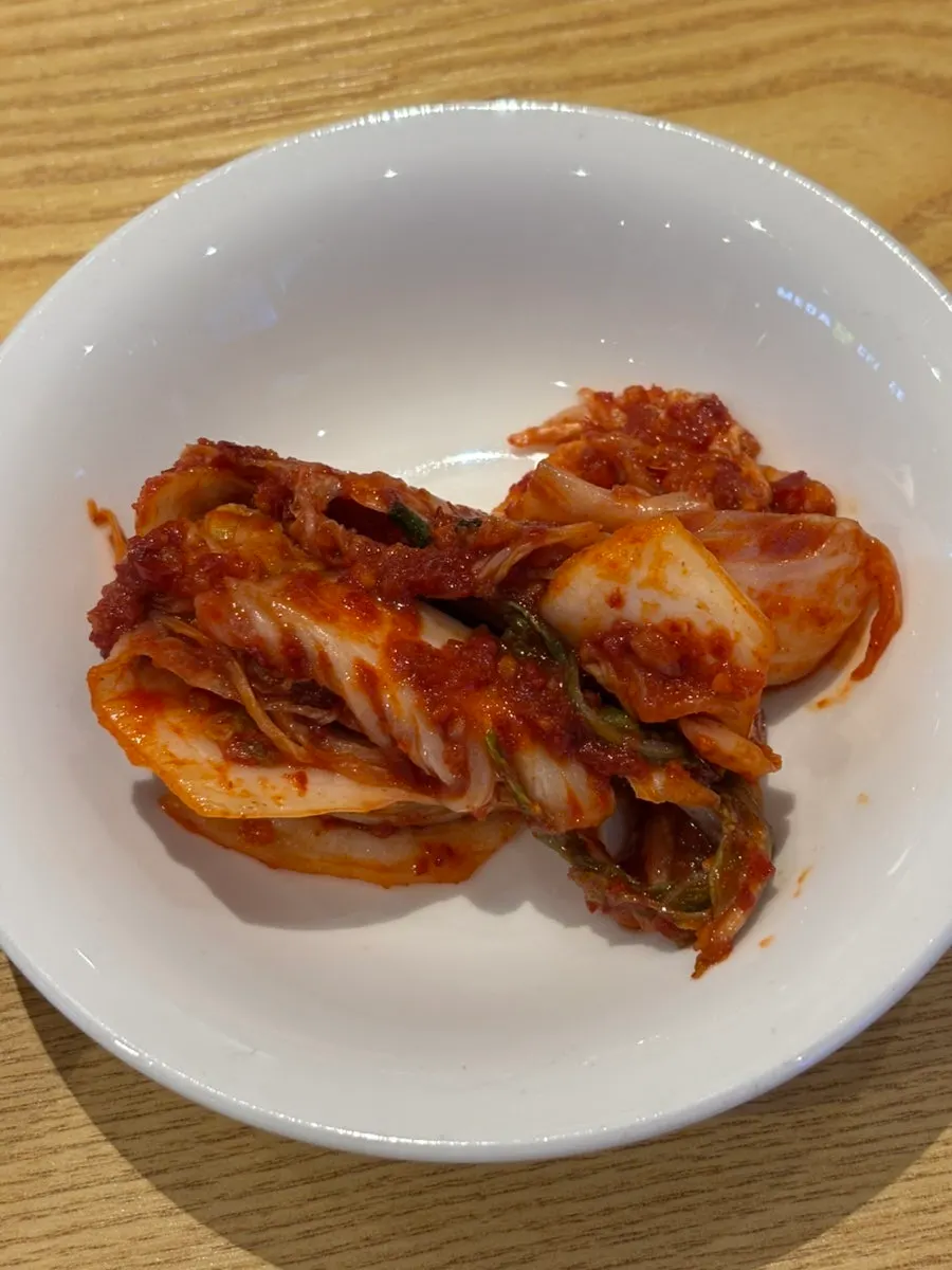 Table set with basic banchan