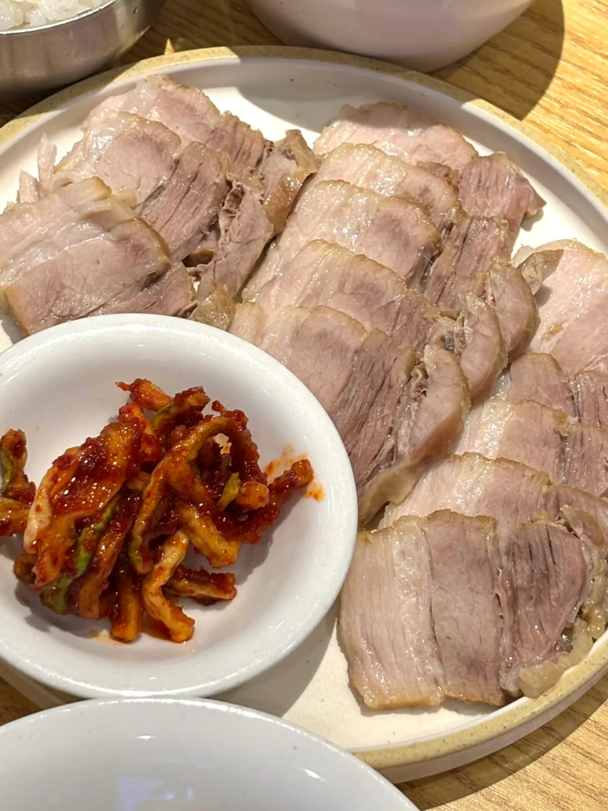 Pork belly bossam meat from the Bossam Set