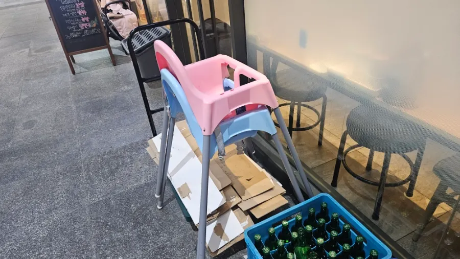 Baby chair available at the restaurant
