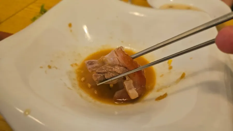Garlic sauce provided as standard
