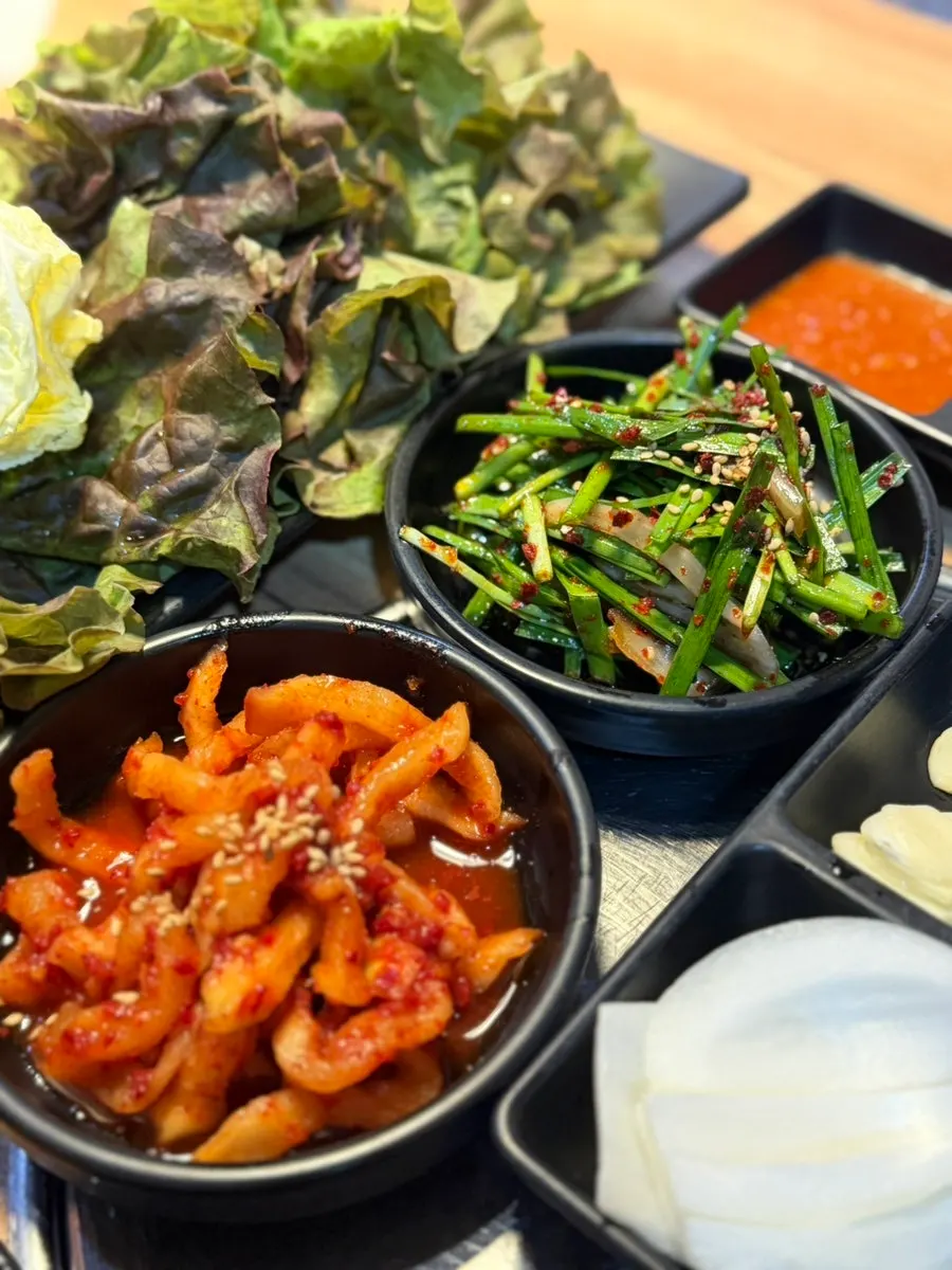 House-made winter radish bossam kimchi