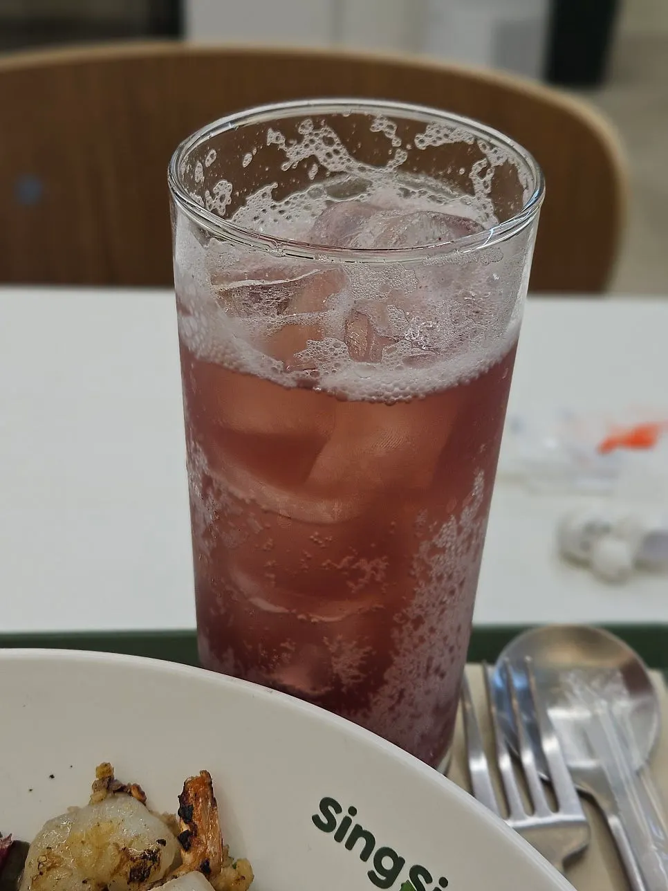 A glass of hibiscus ade