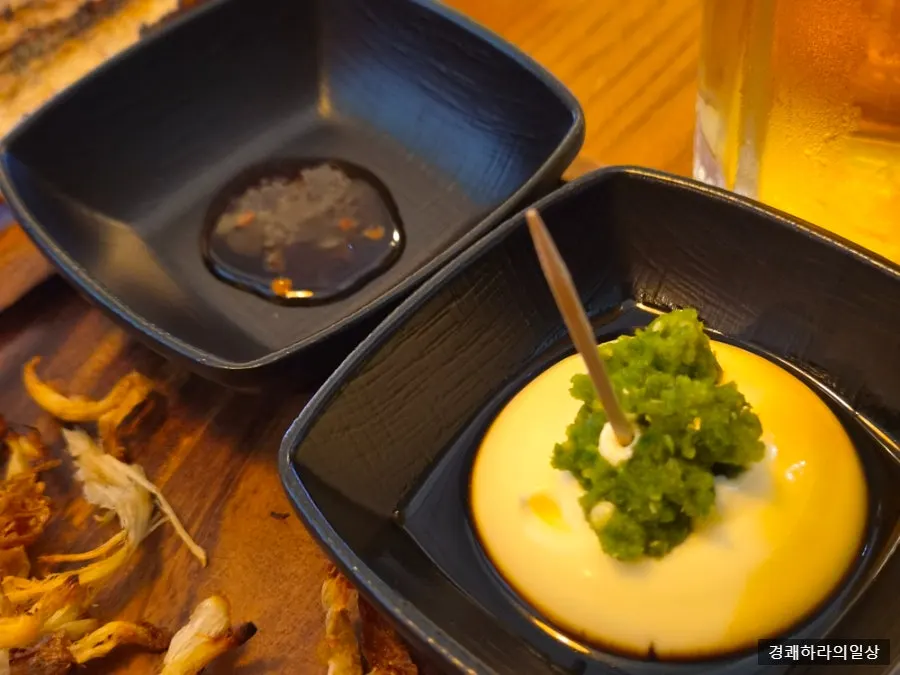 Close-up of crisply grilled meoktae