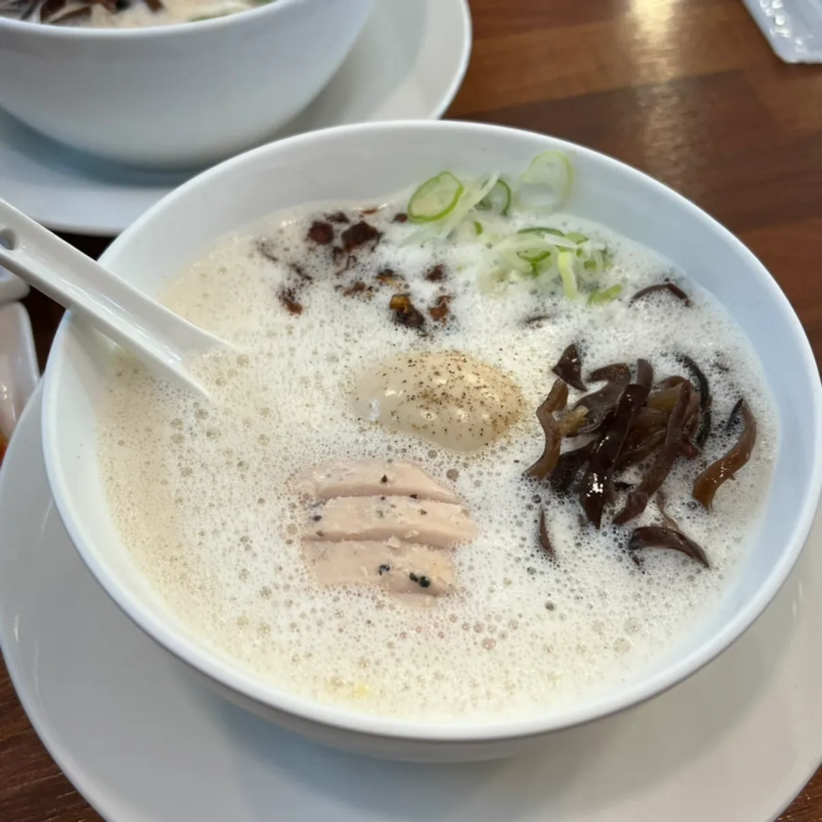 거품 올라간 토리빠이탄 라멘