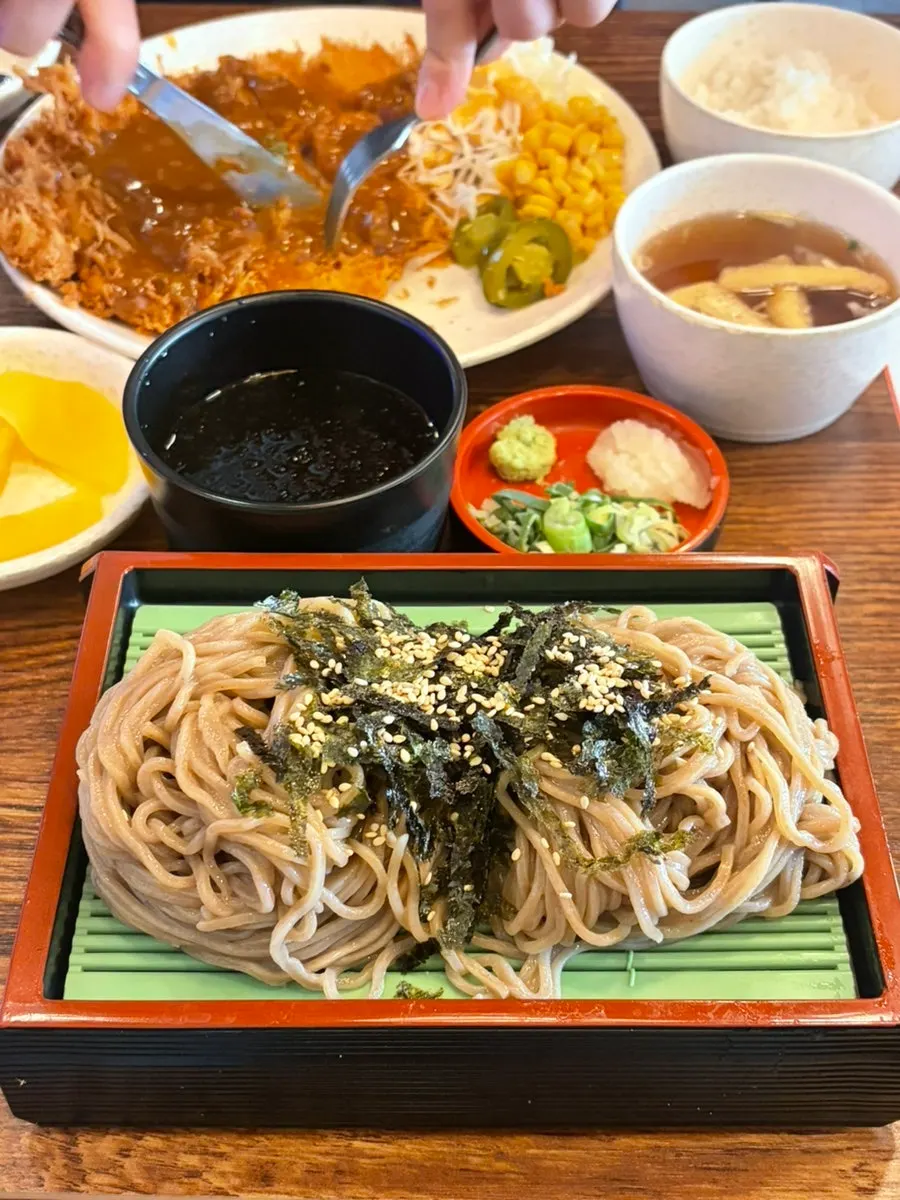 A cool bowl of cold soba noodles