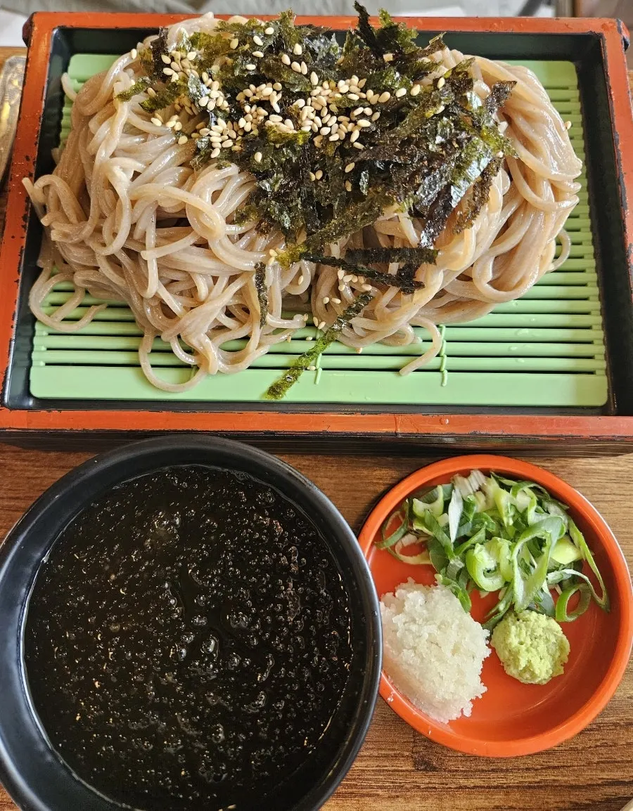 Momil soba with a slushy-ice broth