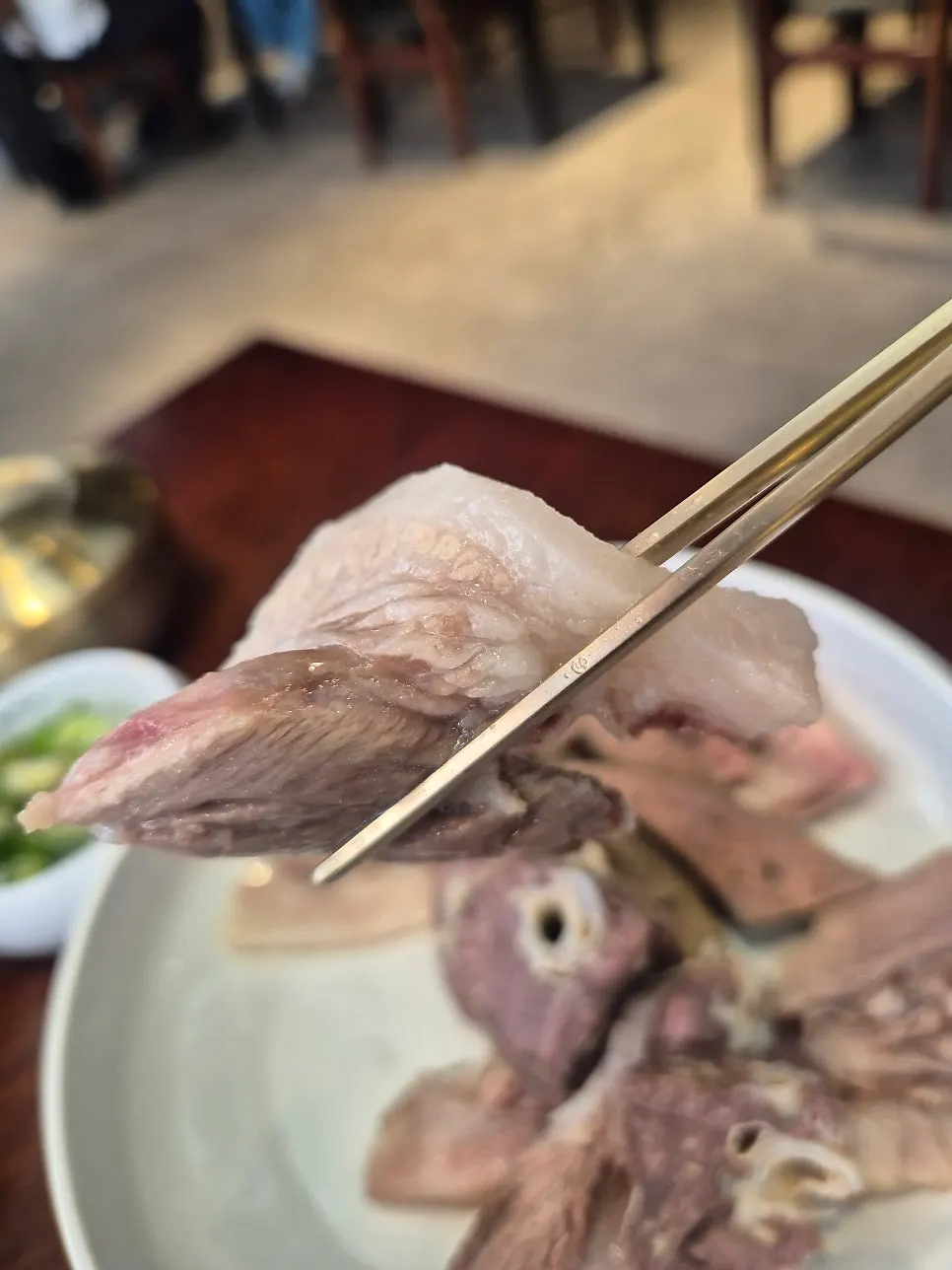 다 먹어가는 순대국 뚝배기